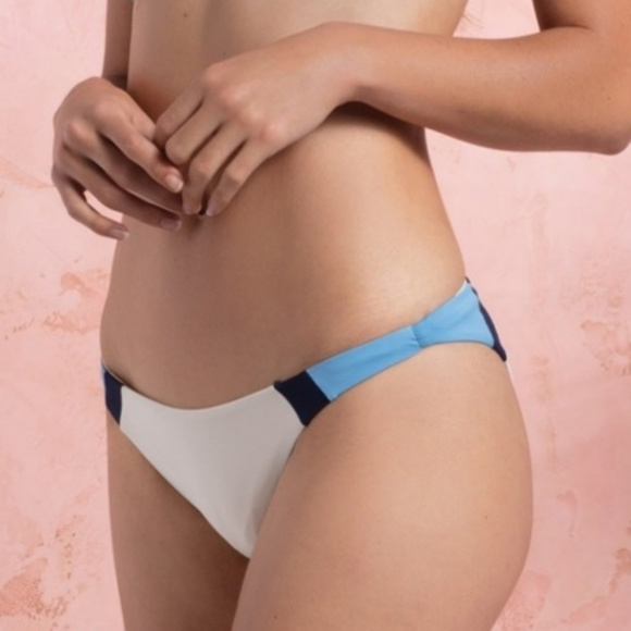 L*SPACE Colorblock Bikini Bottom L - Picture 1 of 5